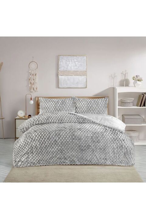 Bella Home Winter Anastasia Comforter Yorgan Seti - Tavşan tüyü (220x240cm)