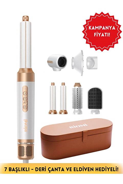 RİOMİ Airwrap Pro Complete Uzun Multi-styler Hava Üflemeli Saç Şekillendirici 7 In 1
