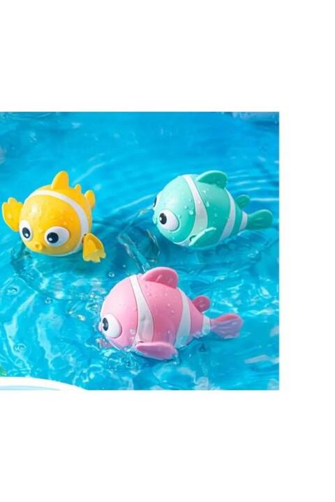 Hello Minies Toys&Accessories Banyo Oyuncağı Sevimli Yüzen Balık Kurmalı 10 cm