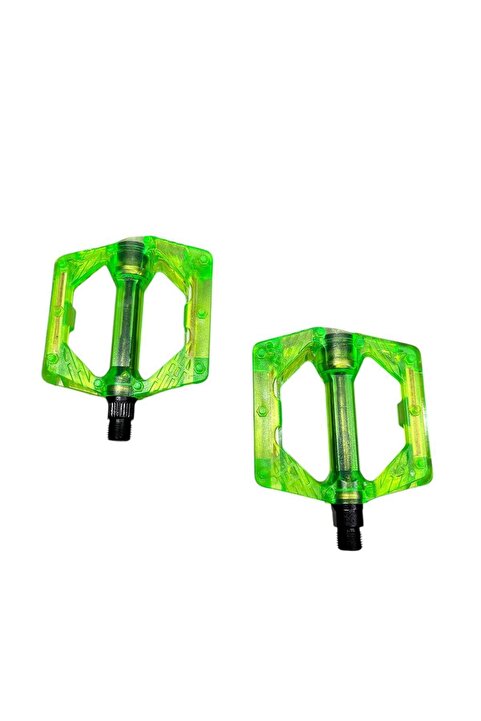 Genel Markalar BIGBOSS KRTL BİSİKLET PLATFORM PEDAL ÇİVİLİ TRANSPARAN YEŞİL ŞEFFAF