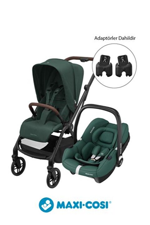 Maxi-Cosi Maxi-cosi Leona2-cabriofix I-size Ultra Kompakt Çift Yönlü Seyahat Sistem Bebek Arabası - Yeşil