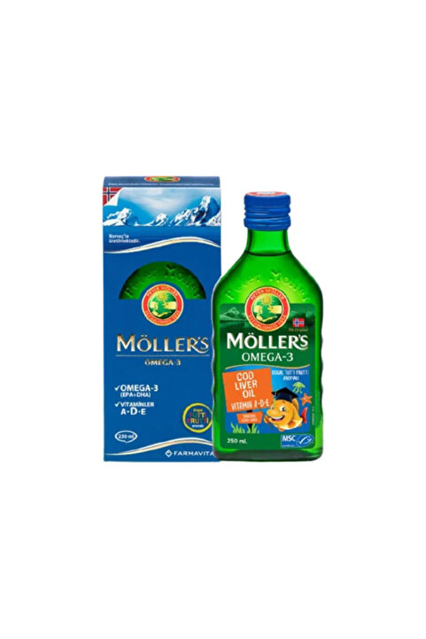 Mollers Möllers Omega 3 Balık Yağı Tutti Frutti Aromalı 250 ml