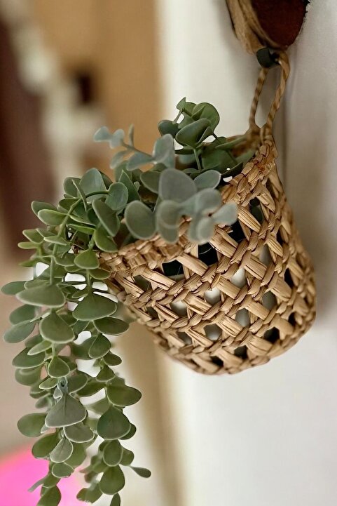 AFRALYAHOME Hasır Düzenleyici Çok Amaçlı Sepet (13X10) Kaktüs Saksılık (YERLİ ÜRETİM)