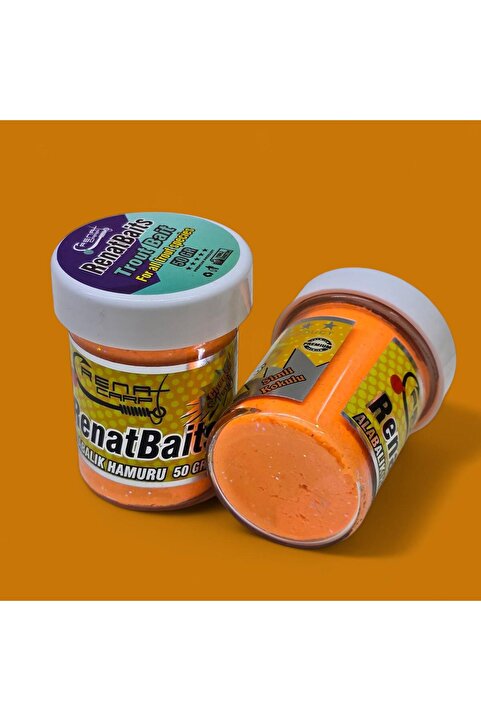 Genel Markalar Bait Yeni Üretim Alabalık Hamuru Sarımsak Kokulu Yüzen 50 Gr - Turuncu