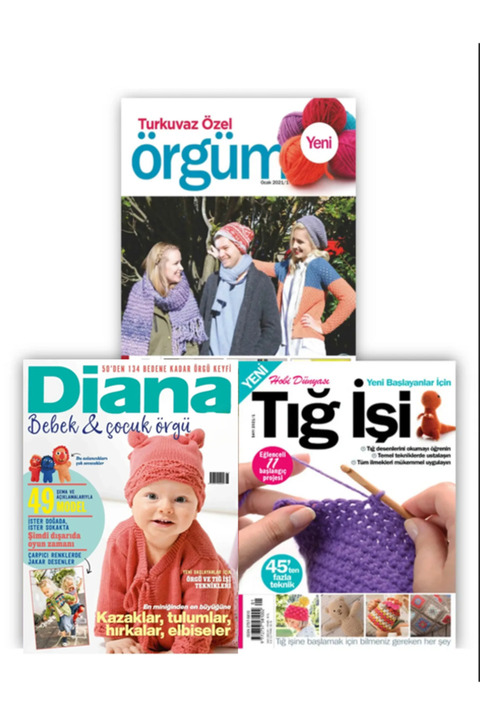 Turkuvaz Dergi 3'lü Örgü Paketi