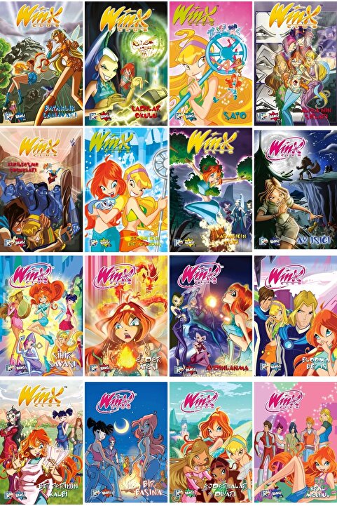 Komik Şeyler Winx Club 1-2-3-4-5-6-7-8-9-10-11-12-13-14-15-16 set (16 kitap)