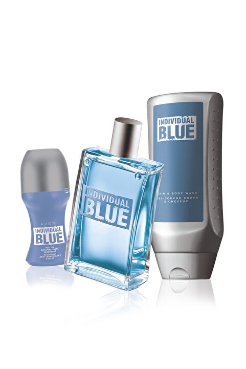 Avon Individual Blue Erkek Parfüm Üçlü Set