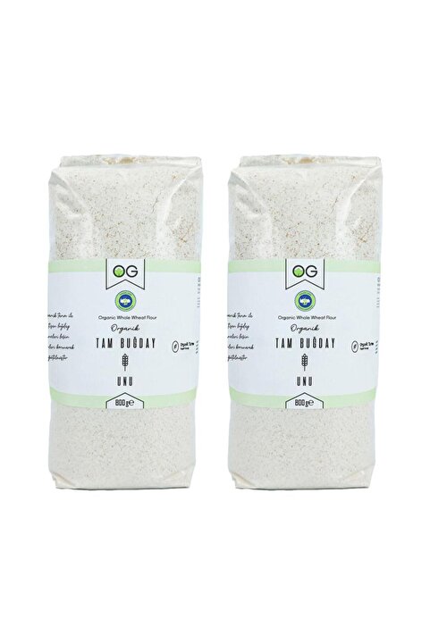 OG natural 2'li Organik Tam Buğday Unu 800 Gr
