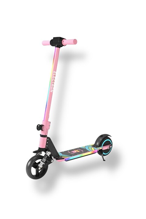 ASENASHOP Elektrikli Çocuk Amortisörlü Led'li Scooter 130 W ( Dizlik Ve Dirseklik )