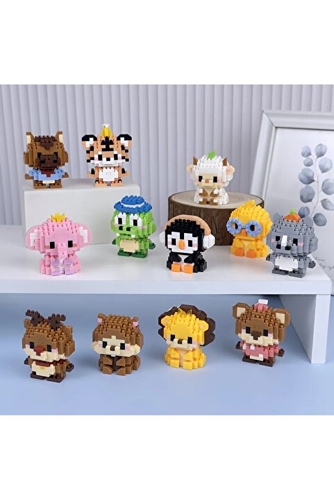 womi Sevimli Hayvanlar Mini Blok Yapı Taşı Figür (RASTGELE 1 MODEL GÖNDERİLİR)