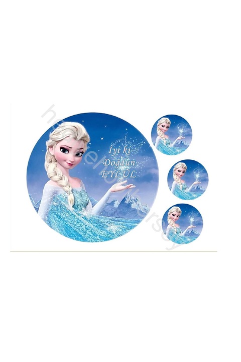 Yenilebilir Kağıt Wafer paper Elsa Gıda Yenilebilir Baskı A4