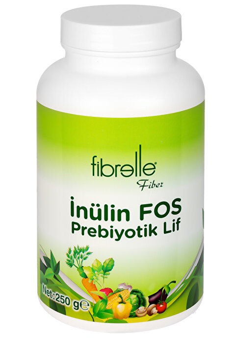 Fibrelle Prebiyotik İnülin FOS Lifi 250 g - Sindirim Ve Bağırsak Destekleyici Diyet Lifi / Toz Form