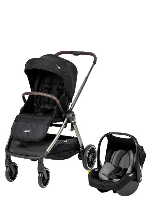 Kanz v-Go2 Travel Sistem Bebek Arabası Siyah