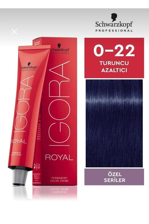 Igora Royal Mix Saç Boyası 0-22 Turuncu Azaltıcı 60 ml