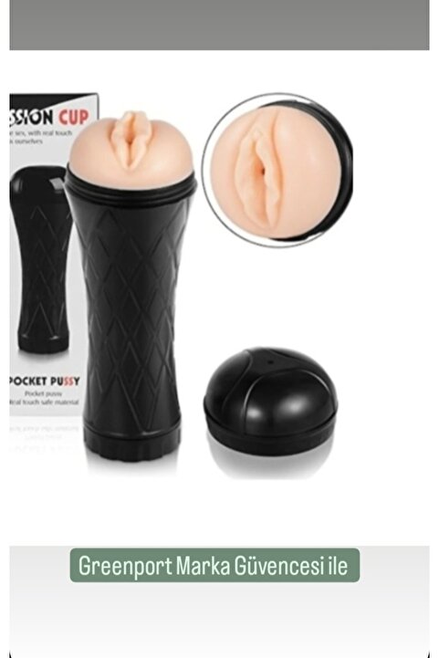 Greenport Mastürbatör Suni vajina Cup 18 cm mastürbasyon Titreşimsiz