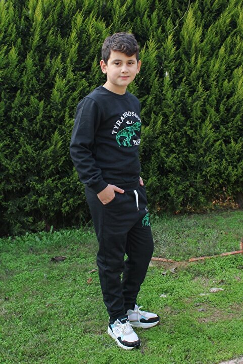 FYK KİDS Fyk Kids Trex Baskılı Erkek Çocuk Alt-üst Eşofman Takımı