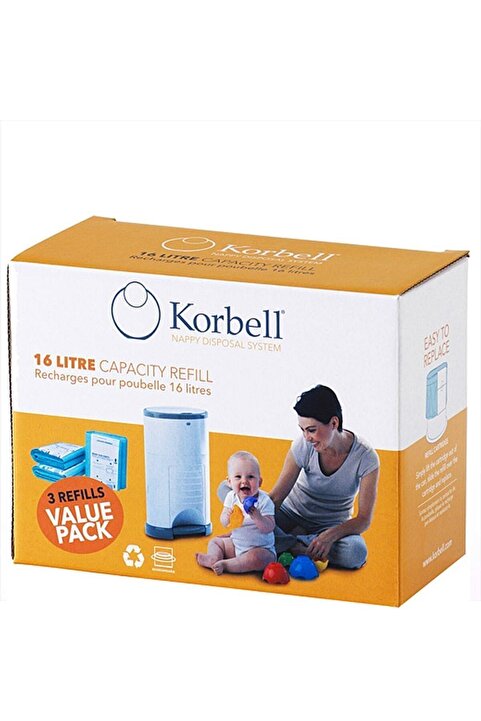 Korbell Korbel 3 Paket Bez 1485 Adet Kapasiteli Çöp Poşeti