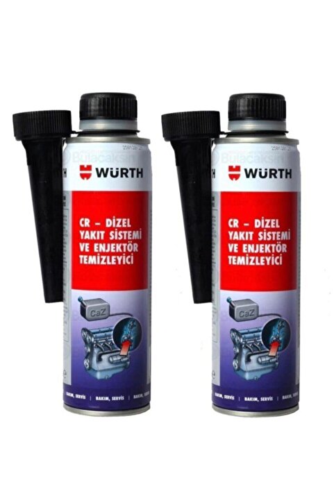Würth Dizel Yakıt Sistemi ve Enjektör Temizleyici 300ml 2'li