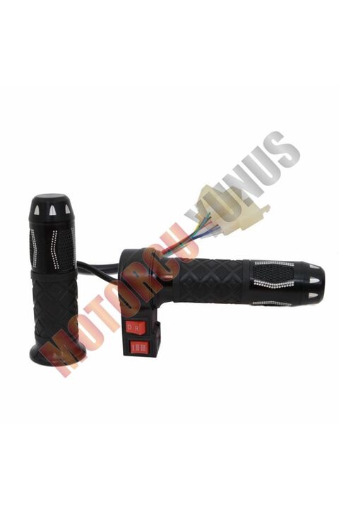 Monero GAZ KOLU [TAKIM] [SİYAH] [3 VİTES - İLERİ - GERİ] E-BIKE