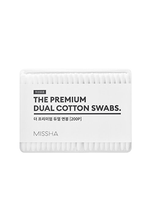 Missha Yumuşak Dokulu, Çift Taraflı Pamuklu Çubuk MISSHA Premium Dual Cotton Swabs (200 Adet)