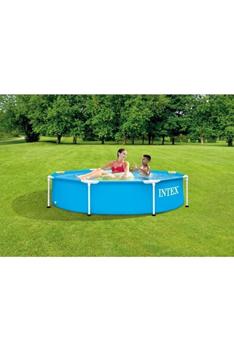 Intex Prefabrik Büyük Aile Havuzu 244x51 Cm Yuvarlak Ih28205