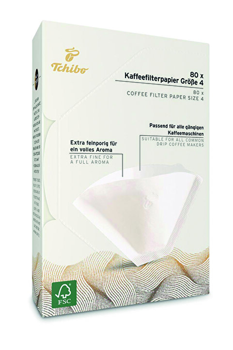 Tchibo Filtre Kahve Kağıdı 4 Numara 80 Adet Kağıt Filtre