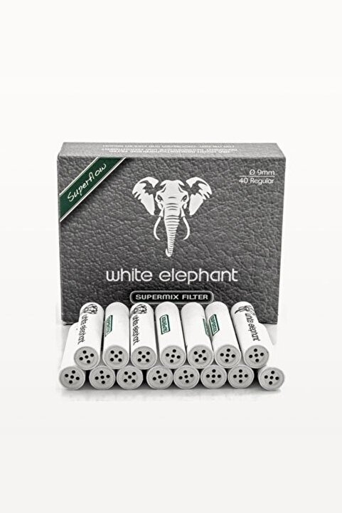 White Elephant 40 lı 9 mm.Lületaşı Pipo Filtre Filitresi kb65-40