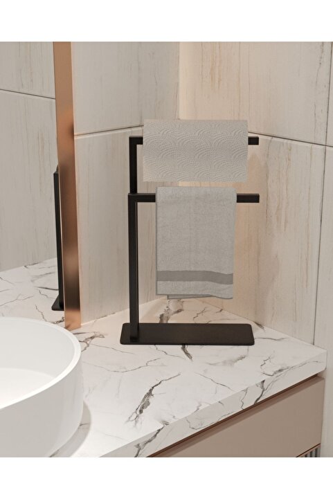 AJU Havluluk Tezgah Üzeri Kağıt El Havluluğu Ev Banyo Düzenleyici Paslanmaz Metal Montaj Gerektirmez