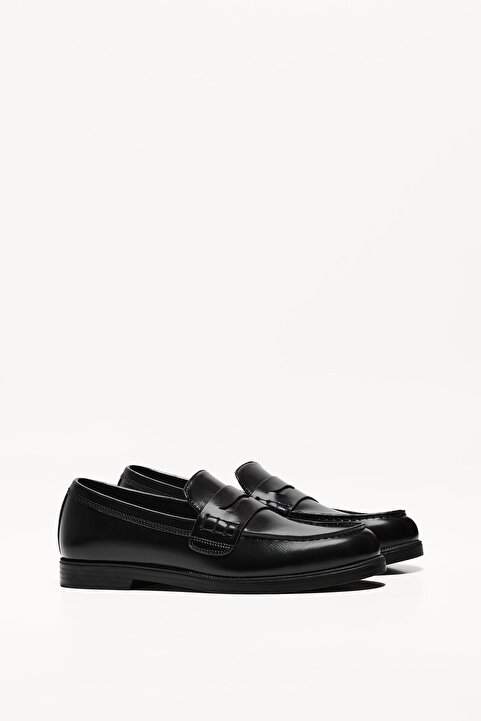 Bershka Siyah Erkek Klasik Loafer Ayakkabı