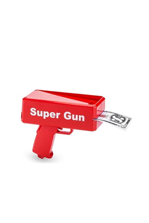 Genel Markalar Super Money Gun Para Saçma Tabancası - Kırmızı