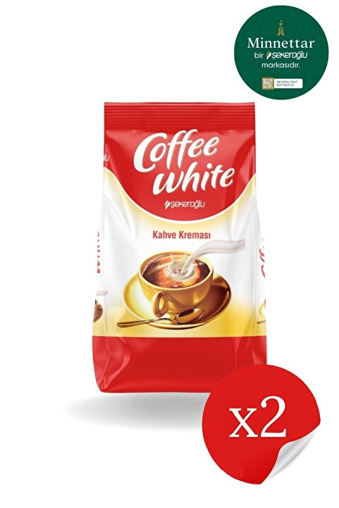 Şekeroğlu Coffee White Kahve Kreması 2 x 500 Gr ( 2 Adet )