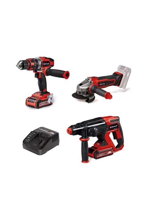 Einhell TE-TK 18/3 Li +2 (CD+AG+HD), Akülü Alet Seti - 4257242