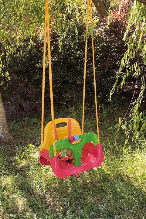 Saban Pembe, Emniyet Kemerli Çocuk ve Bebek Salıncağı – Bahçe & Balkon İçin Güvenli Salıncak