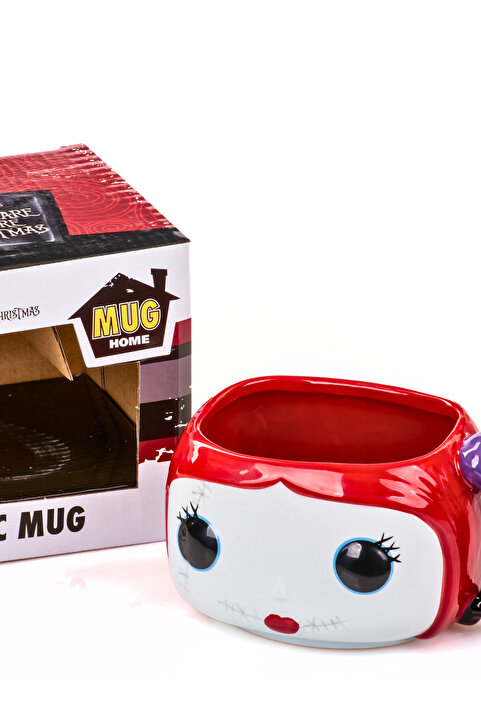 Mukko Home 3D Sally Ragdoll Porselen Kupa 450ml, The Nightmare Before Christmas Temalı, Hediyelik Kutulu