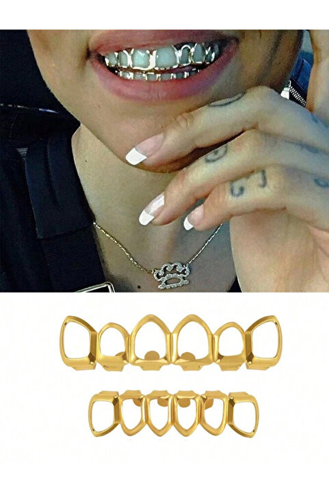 La Saade İkili Gold Hip Hop Grillz