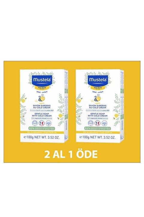 Mustela Cold Cream İçeren Sabun 100 gr 2 Adet