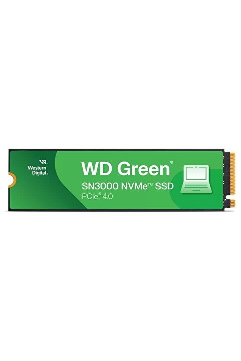 WD GREEN 500GB SN3000 NVMe Gen4X4 2280 M.2 SSD 5000MB/4000MB WDS500G4G0E