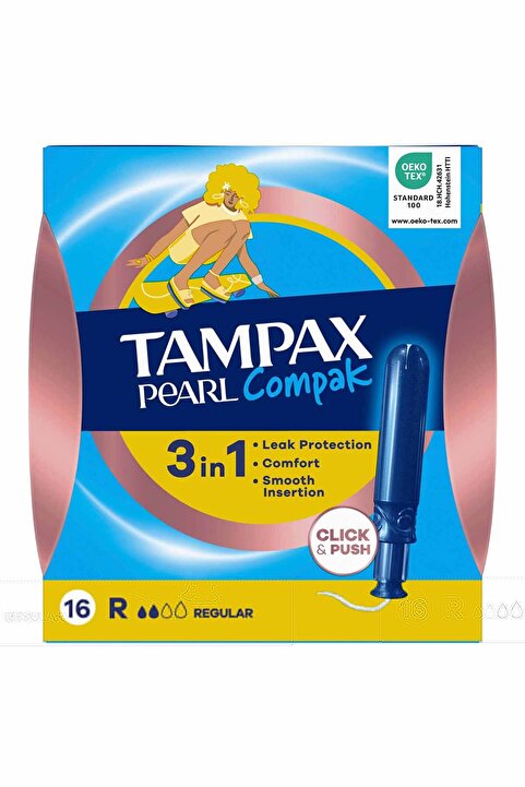 TAMPAX PEARL COMPAK TAMPON NORMAL 16'LI