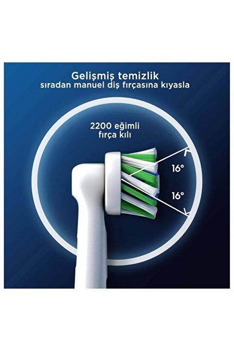 Oral-B Pro Cross Action X-filament Şarjlı Diş Fırçası Yedek Başlığı 2li