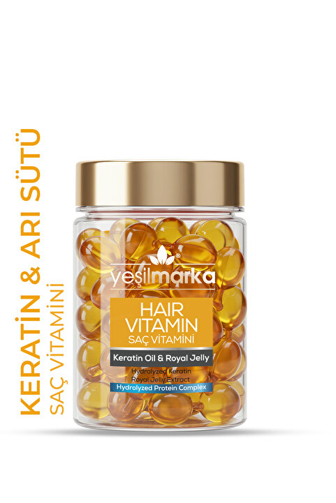 yeşilmarka Saç Vitamini - Keratin Oil & Royal Jelly - Saç Onarıcı Bakım Yağı - Canlı Ve Parlak Görünüm