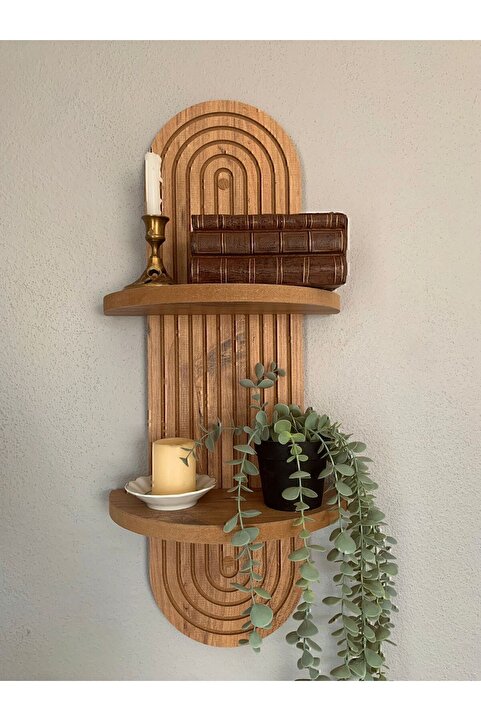 Serenti Home Dekoratif Duvar Rafı Büyük Boy (70X20 CM)