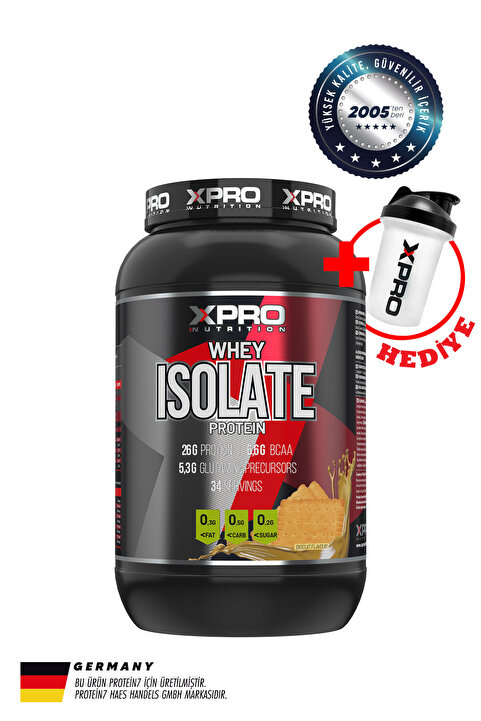 Xpro Nutrition Whey Isolate Protein Tozu 1020gr Bisküvi Aromalı
