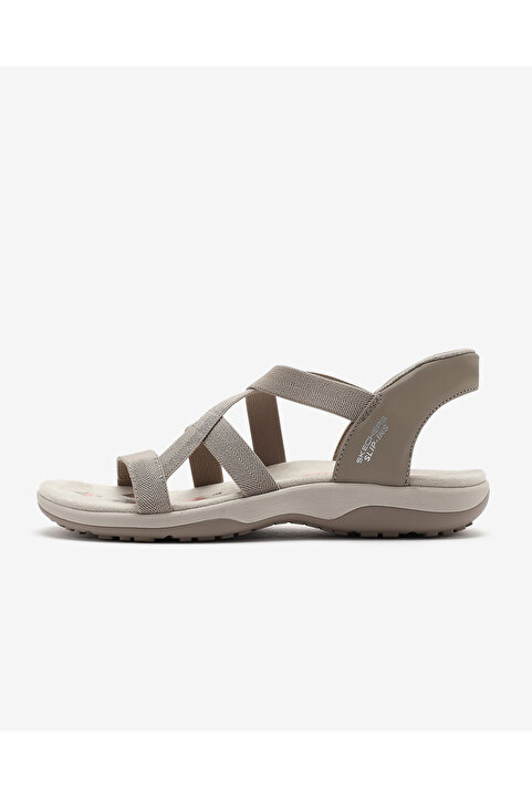 Skechers REGGAE SLIM - STRETCH FLEX Kadın Bej Sandalet 163460 TPE