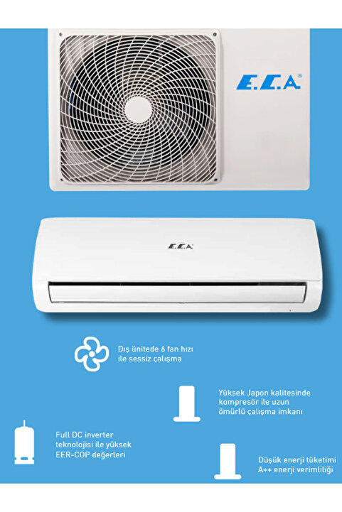 Eca Spylos Pro Inverter Split A++ R32 18.000 BTU Klima ESA1518A100