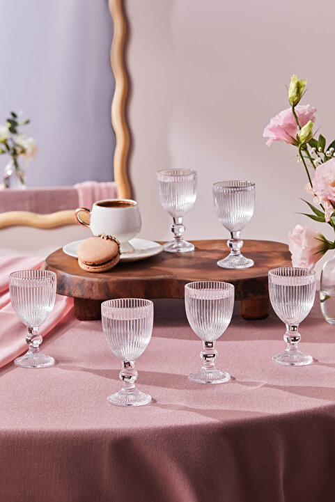 Karaca Rocco 6'lı Kahve Yanı Bardağı Platin 60 ml