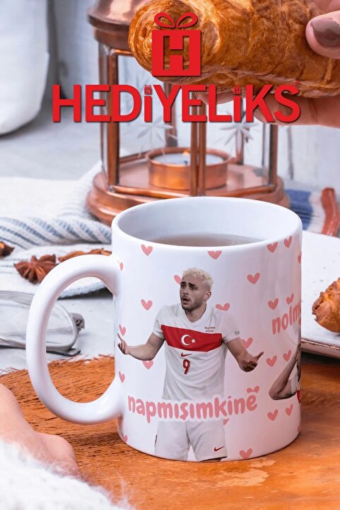HEDİYELİKS Barış Alper Yılmaz Napmışımkine Nolmuşkine Baskılı Kupa Bardak