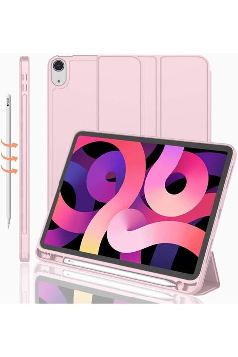 UnDePlus Apple Ipad 11.nesil A16 11inç/10.nesil 10.9inç Uyumlu Kılıf Kalem Bölmeli Smart Case