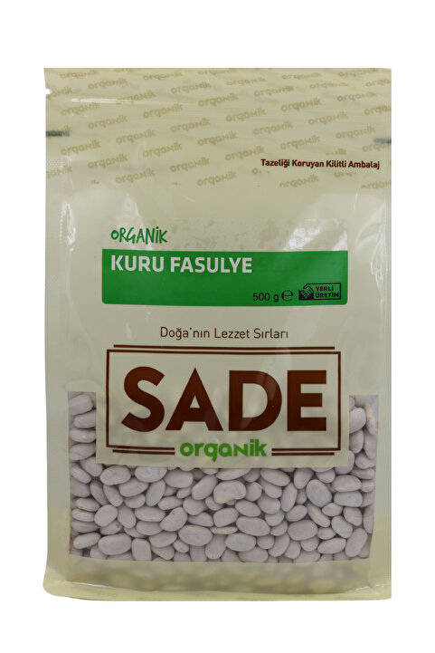 Sade Organik Kuru Fasulye 500 Gr