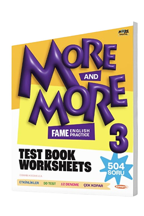 Genel Markalar Kurmay Elt 2025 3. Sınıf More More Test Book Worksheets