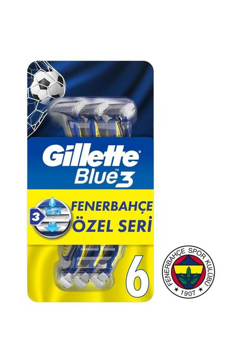 Gillette Blue3 6lı Fenerbahce Taraftar Paketi